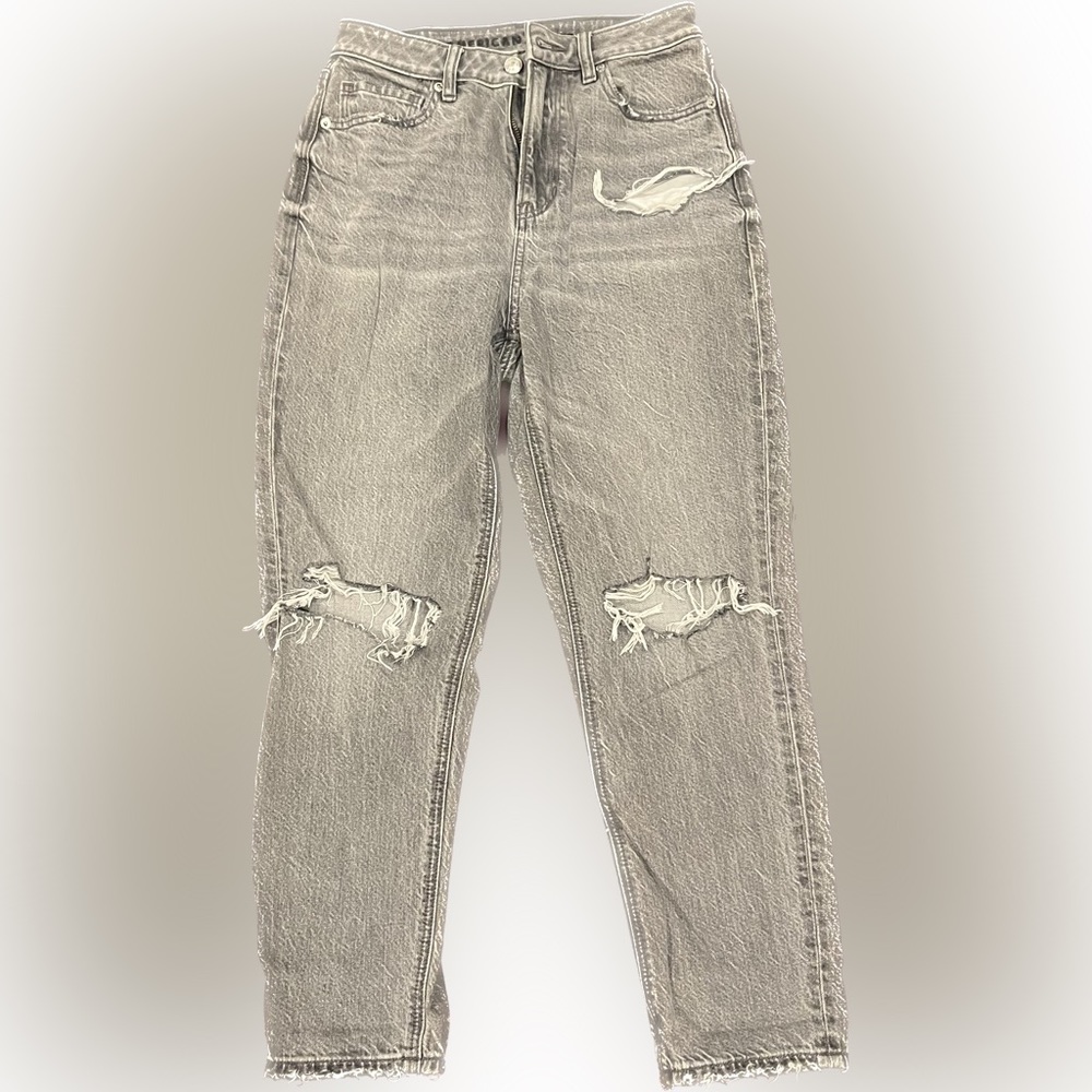 American Eagle Distressed Mom Jeans
